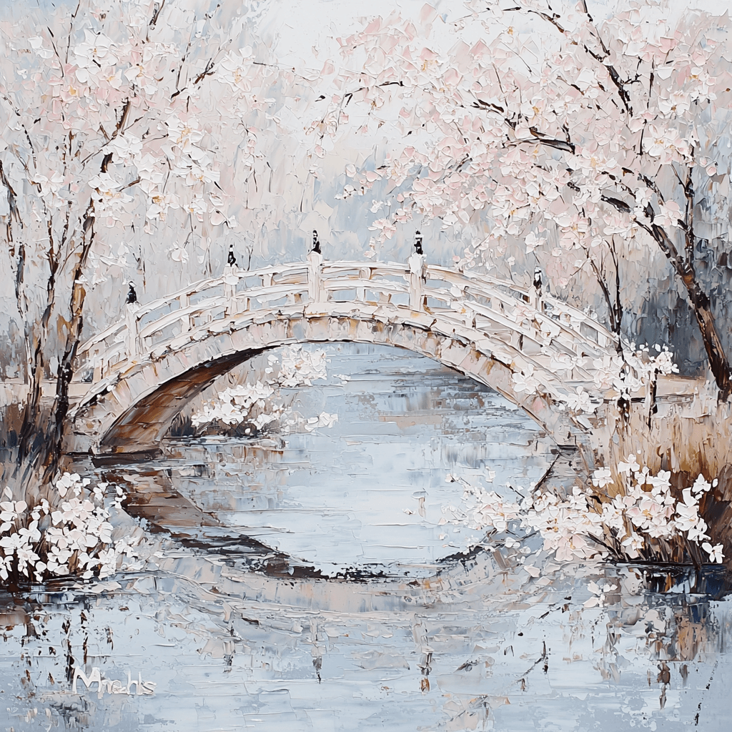 Monet Inspired Spring Blossom Dance Numbered Painting Kits