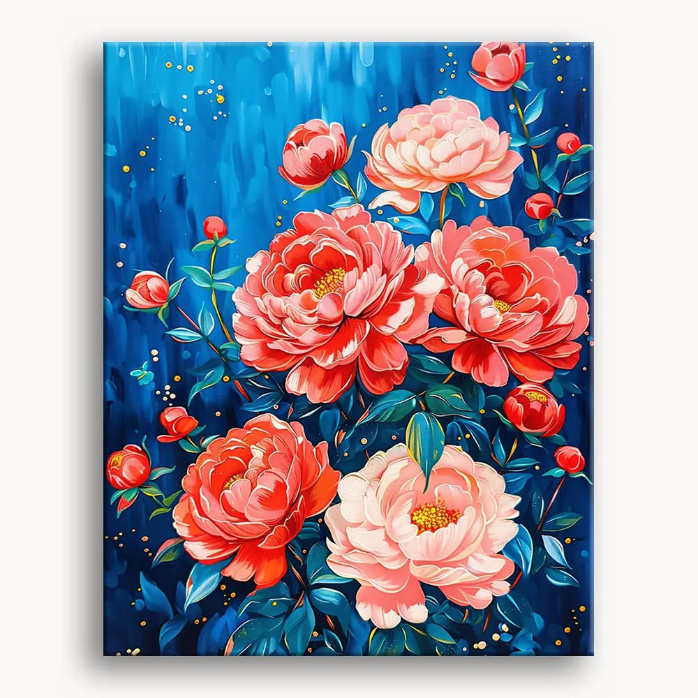 Happy Painting Exclusive DIY Paint by Number Kit Stress Relief Relaxation Toys Beginner Painting Kits Handicrafts with Lions Flowers & Birds Designs