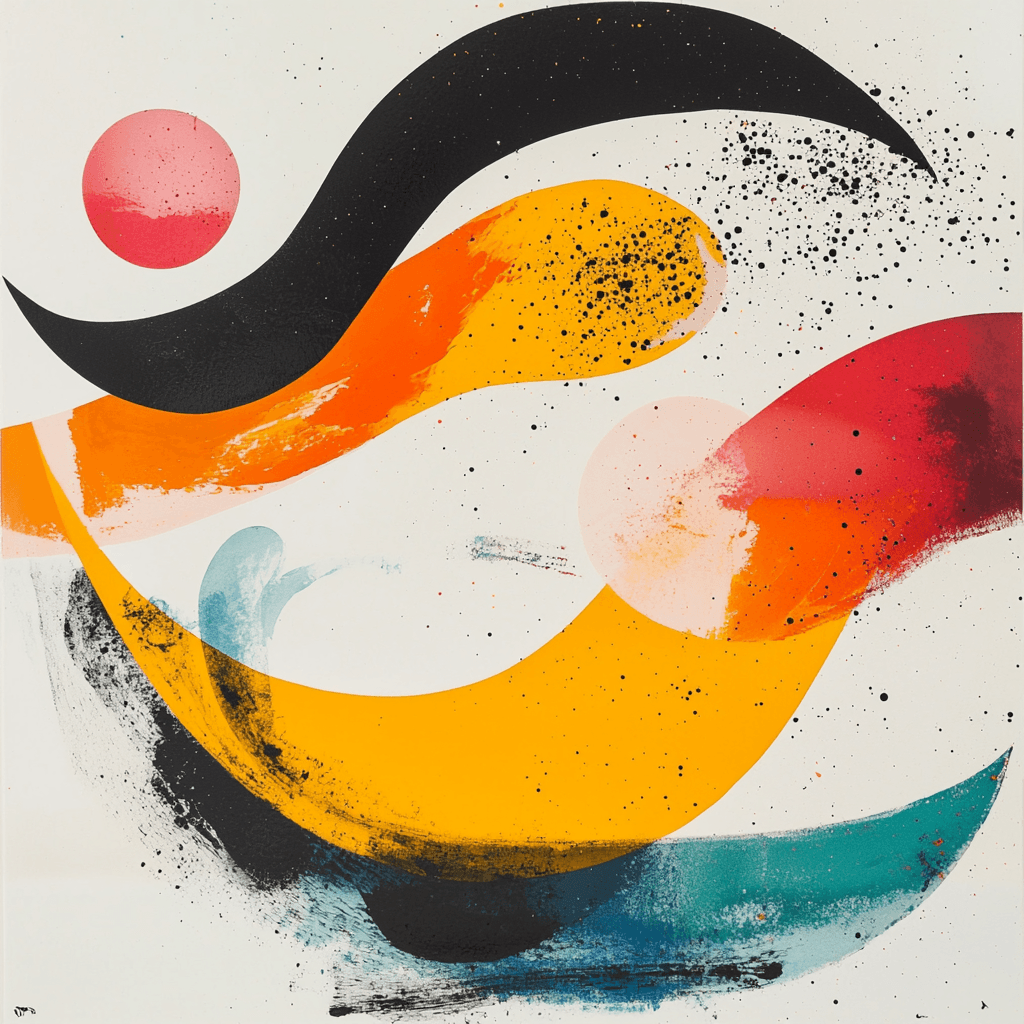 Joan Miró Inspired Organic Dreamscape Painting Number Kit