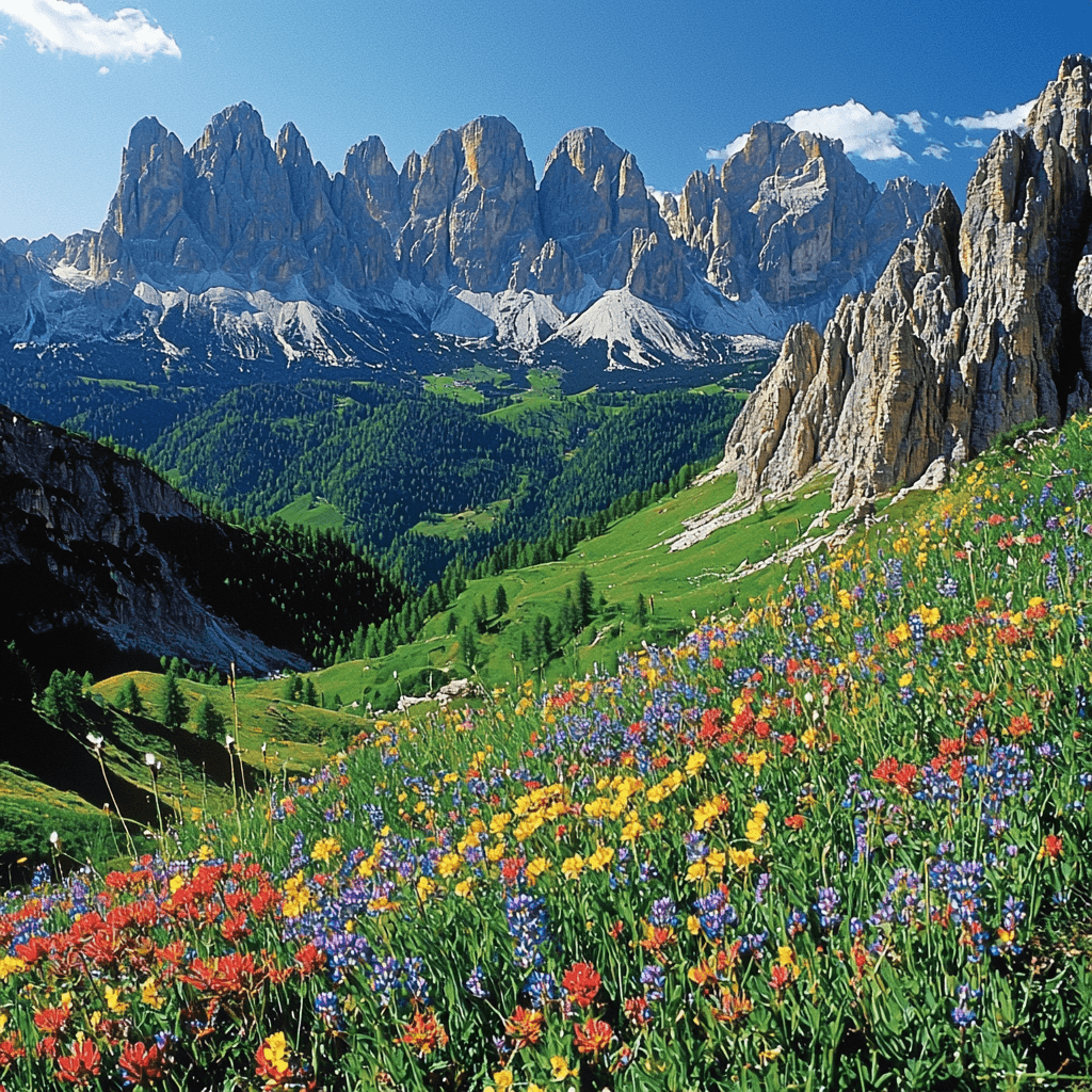 Dolomites Hiking Trail Numbered Painting Kits