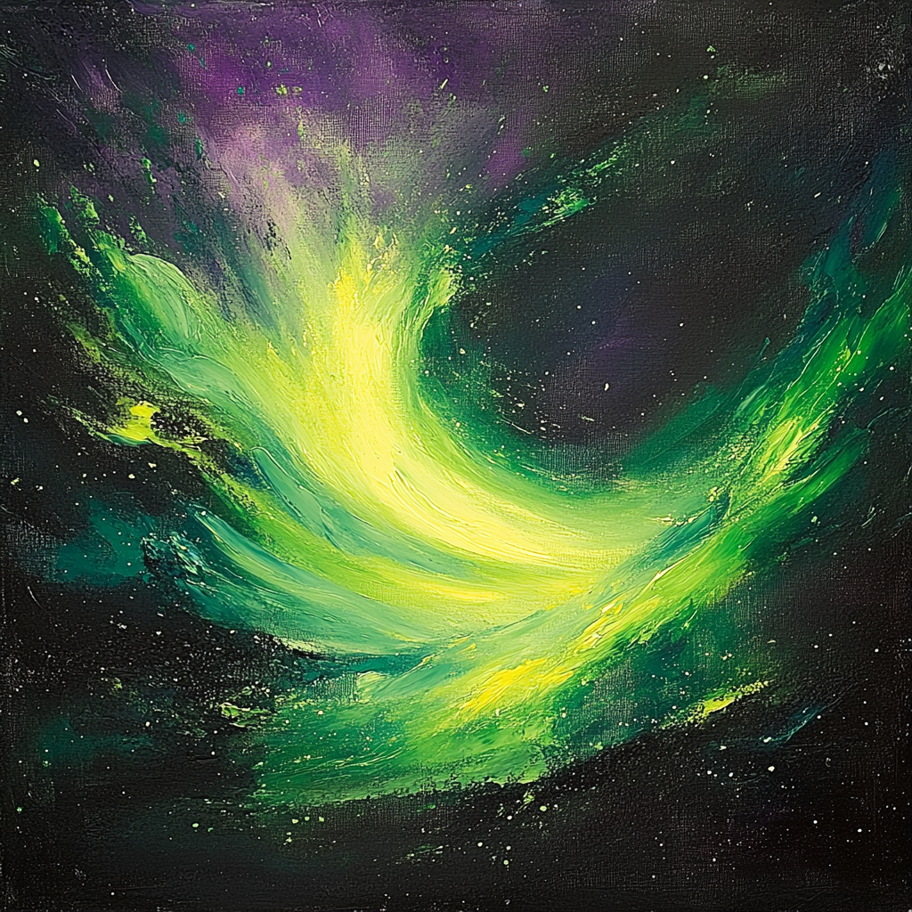 Edgar Degas Inspired Aurora Patterns paint by numbers