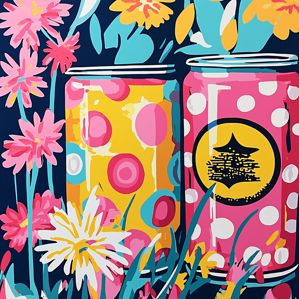 Andy Warhol Inspired Pop Art Candyland Paint By Numbers