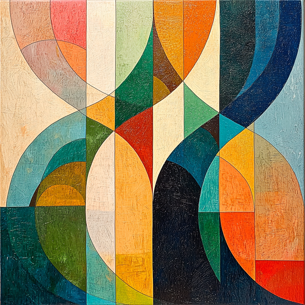 Joan Miró Inspired Chromatic Curves Paint By Numbers Art