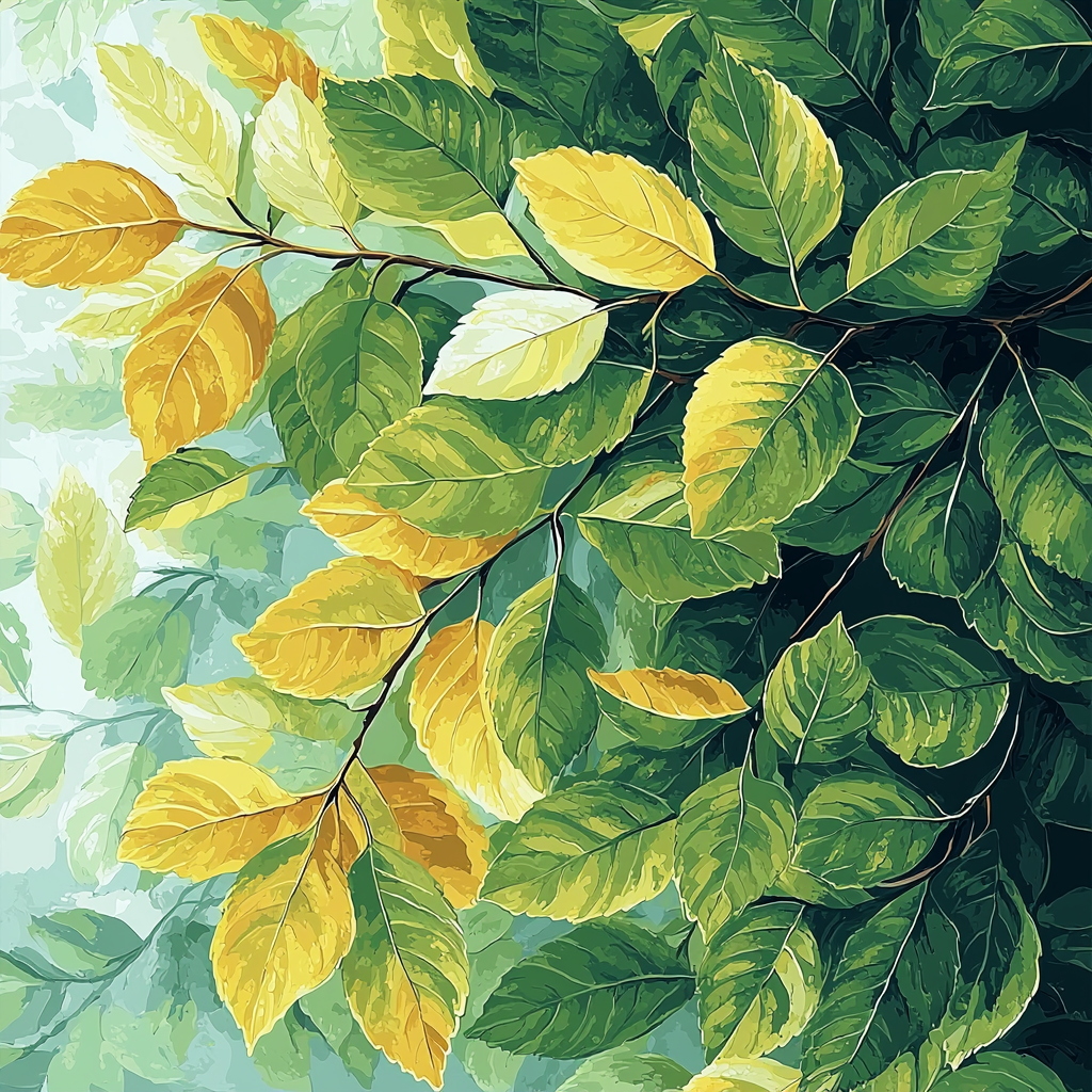 Leonardo Da Vinci Inspired Radiant Foliage Paint By Number