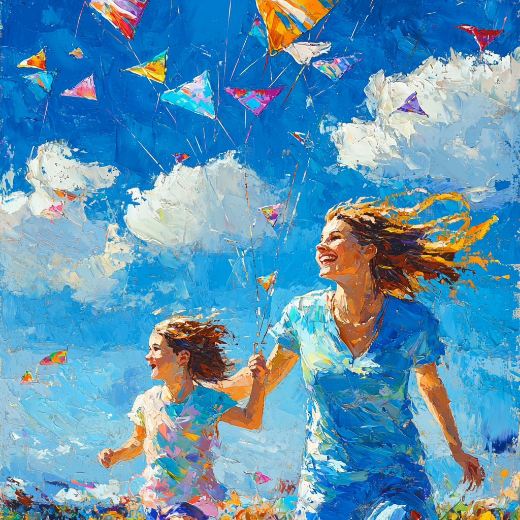 Kite Flying Dreams DIY Paint By Numbers