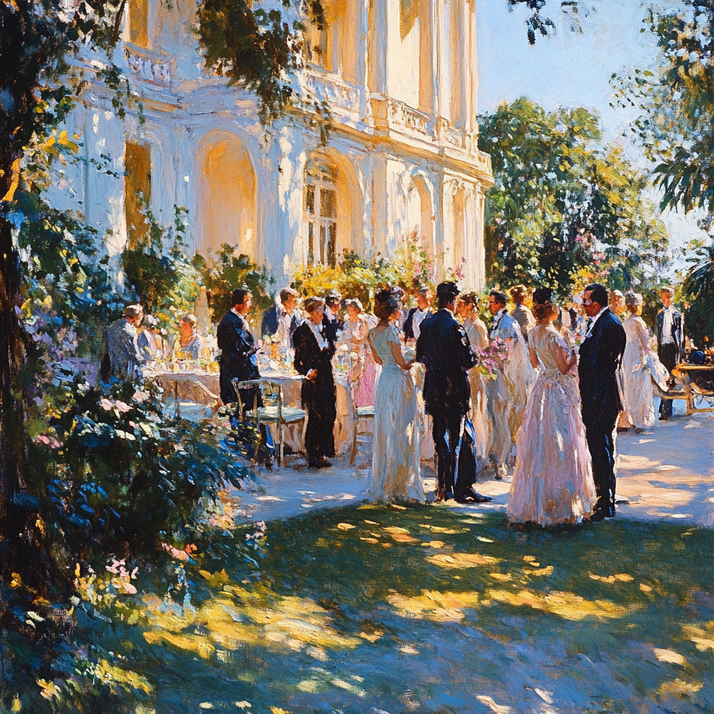 John Singer Sargent Inspired Summer Garden Party Painting by numbers kit