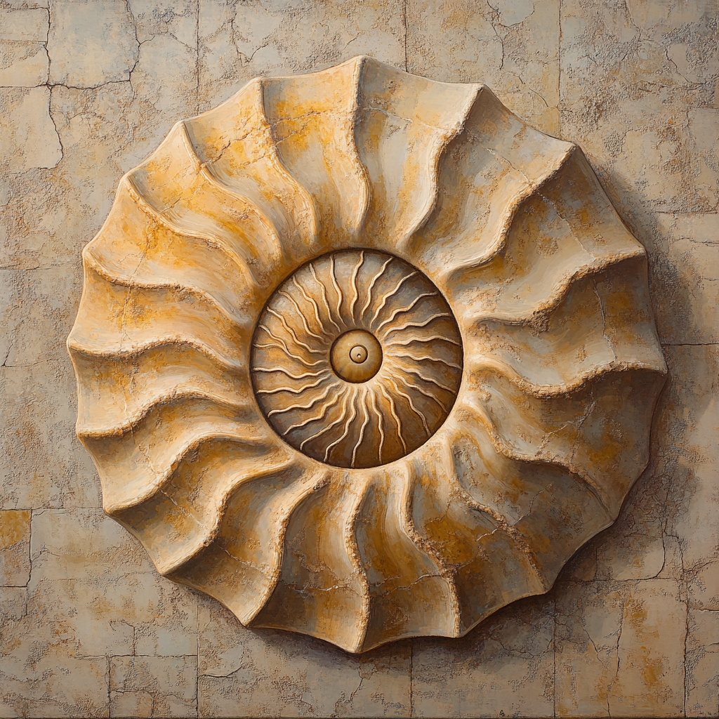 Caravaggio Inspired Fossil Reliquary paint by color