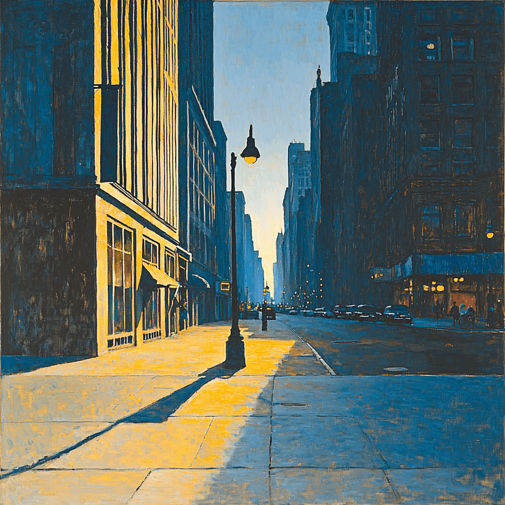 Edward Hopper Inspired Chic Metropolitan Evening Paint By Numbers Art