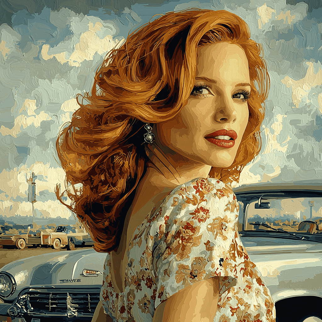 Jessica Chastain: The Bold Heart Of Tammy Wynette Number Painting