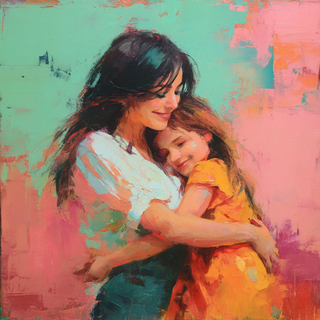 A Soft Hug From Mom Paint By Color