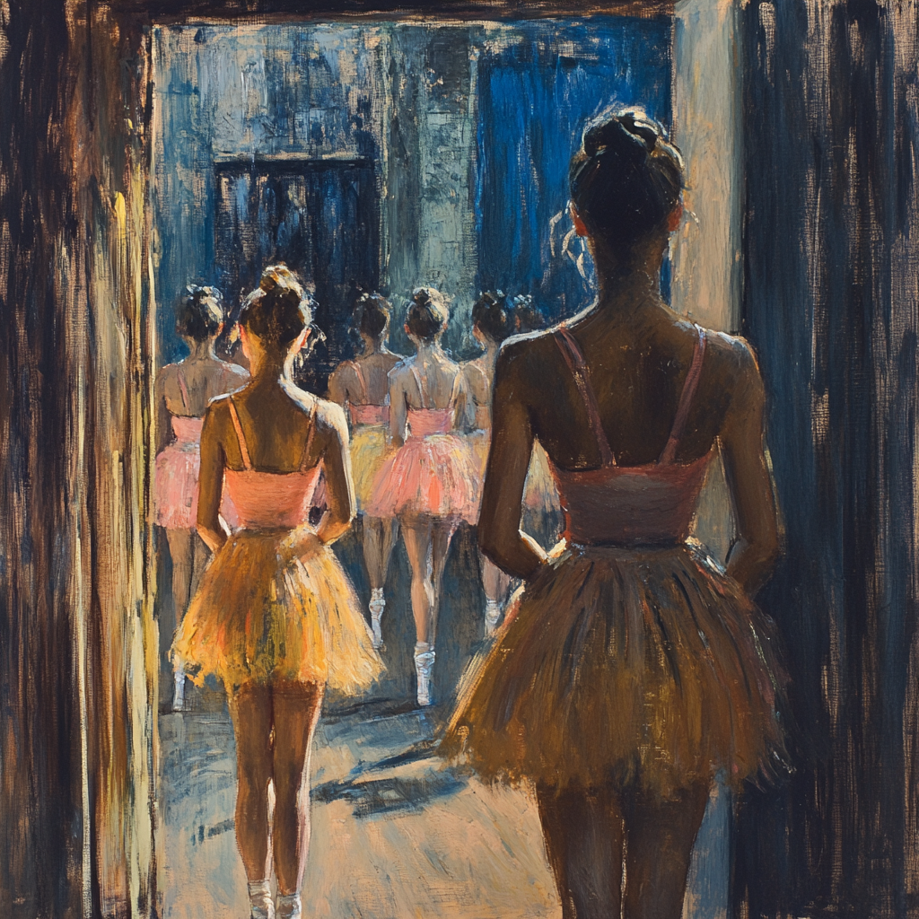 Edgar Degas Inspired Waiting Ballet Dancers DIY paint by numbers
