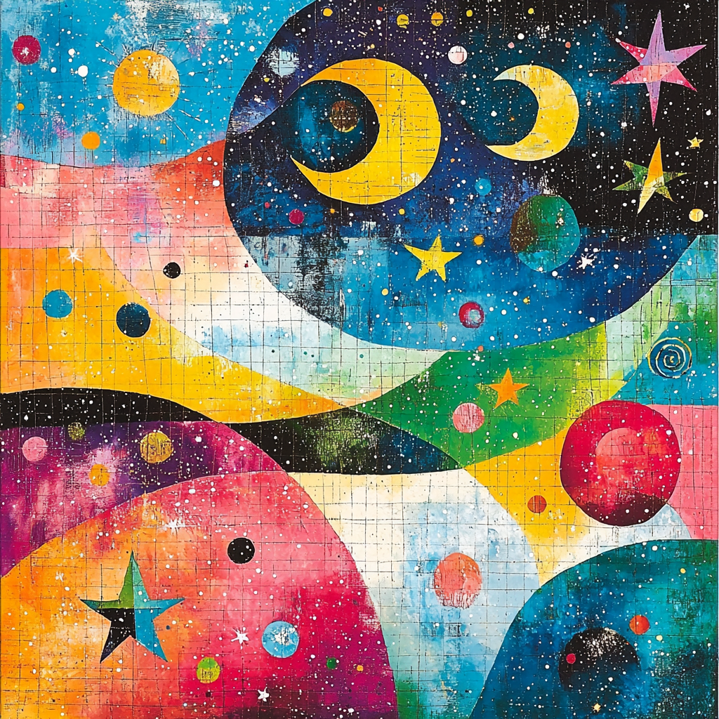 Joan Miró Inspired Cosmic Fantasies DIY Paint By Numbers