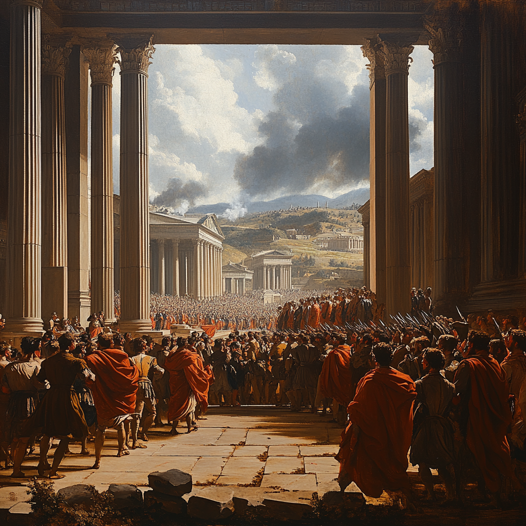 Jacques-Louis David Inspired Revolutionary Gathering paint by numbers