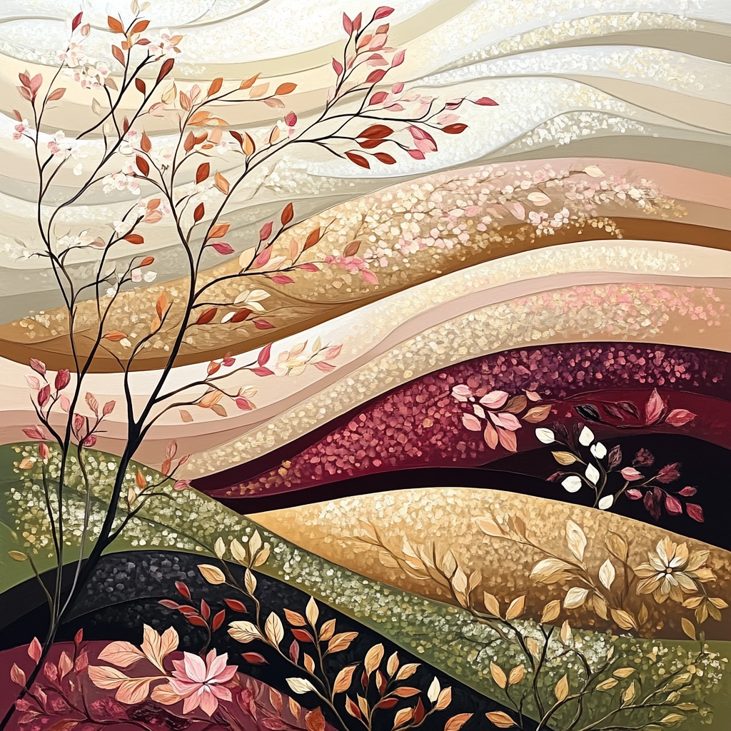 Alphonse Mucha Inspired Seasons Harmony Paint by numbers art