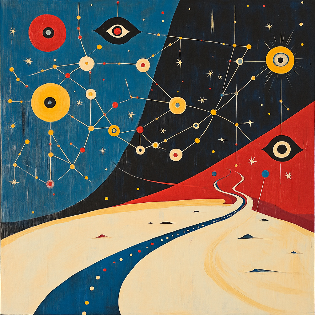 Joan Miró Inspired Dream Constellation Paint by numbers art