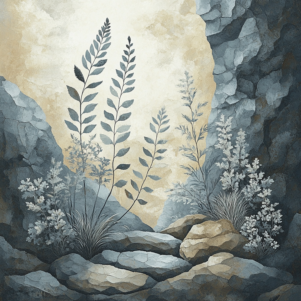 Max Ernst Inspired Fossil Garden Numbered painting kits