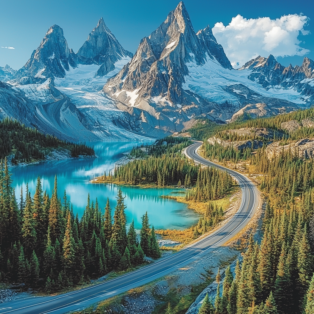 Icefields Parkway - Alberta, Canada Paint By Numbers