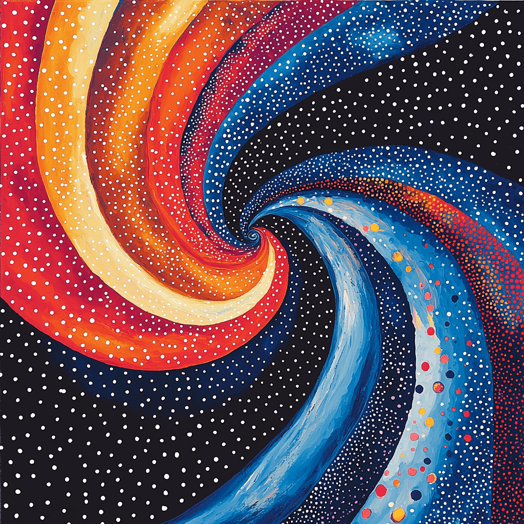 Yayoi Kusama Inspired Infinite Cosmos Rhythm Painting Number Kit