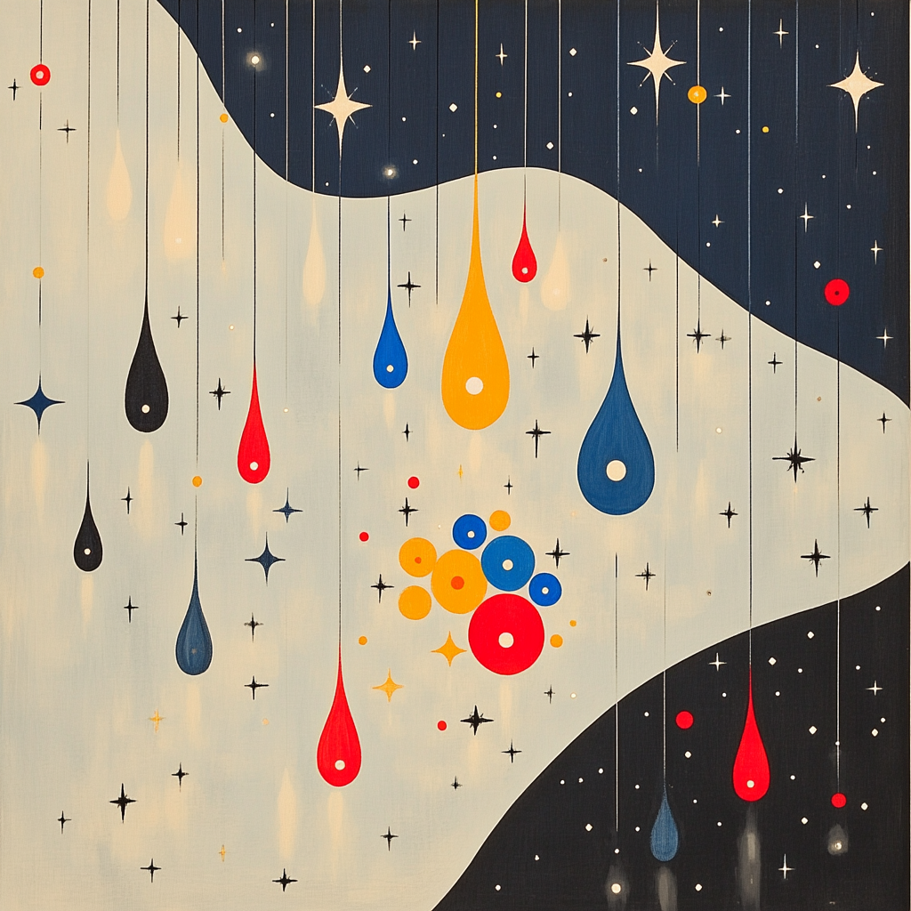 Joan Miró Inspired Starry Whim paint by numbers