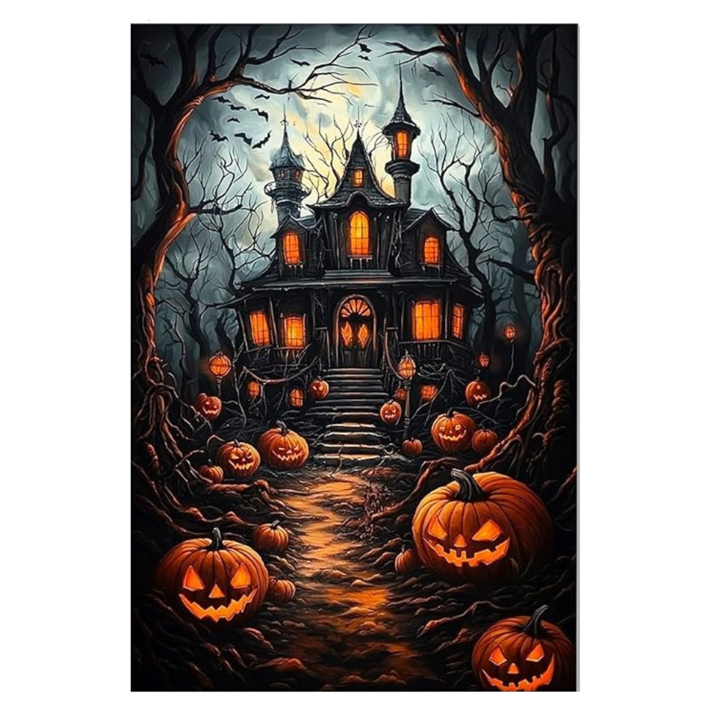 Halloween Castle Acrylic Paint By Numbers