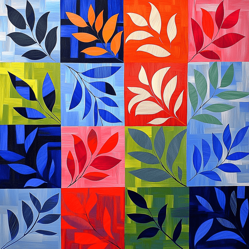 Matisse Inspired Breezy Patterns Paint By Color