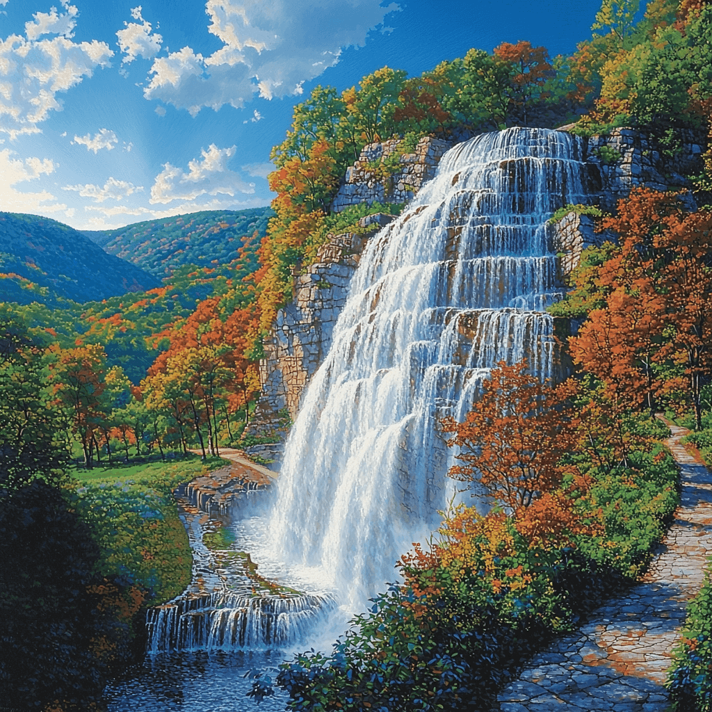 Cascada De Basaseachic Paint By Color