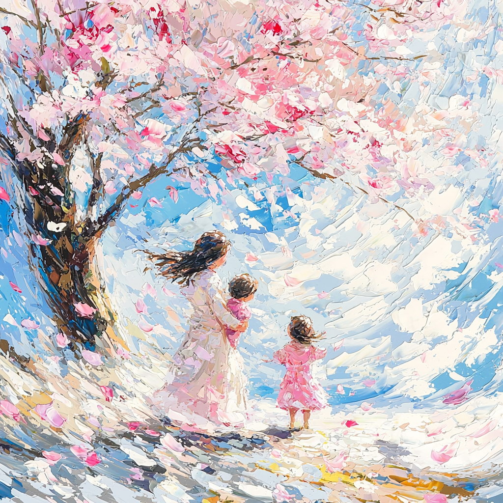 Blossoms Of Happiness Number Painting