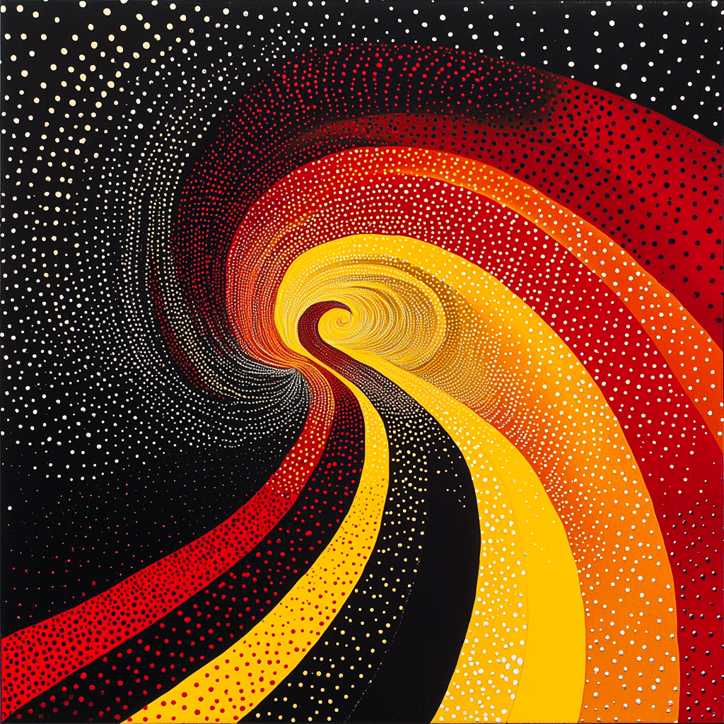 Yayoi Kusama Inspired Whirlwind Of Infinity Painting By Numbers Kit