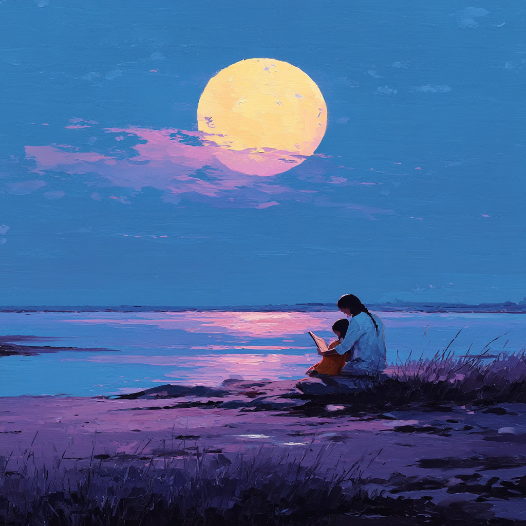 Tender Moments Under The Moon Paint By Color