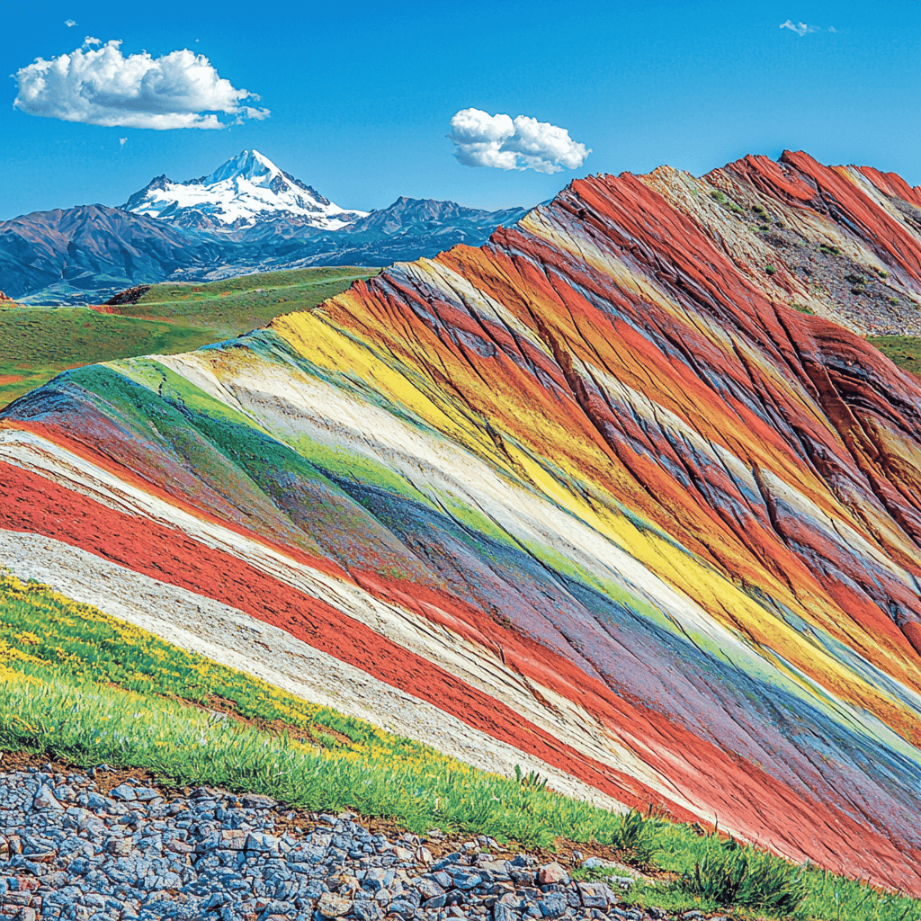Rainbow Mountain DIY Paint By Numbers