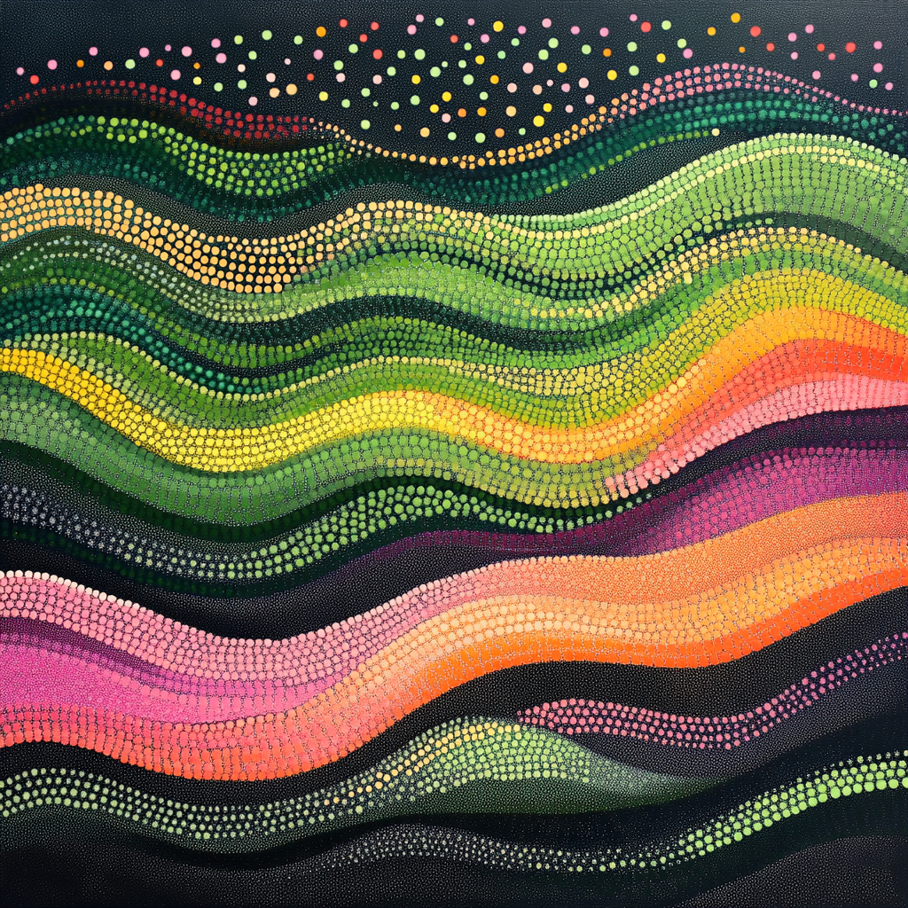 Georges Seurat Inspired Prism Aurora paint by color