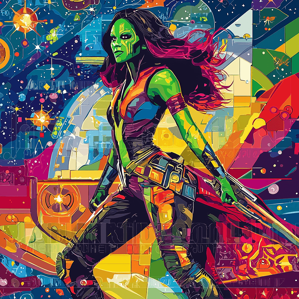 Zoe Saldana: The Cosmic Muse Of Guardians And Beyond Painting Number Kit