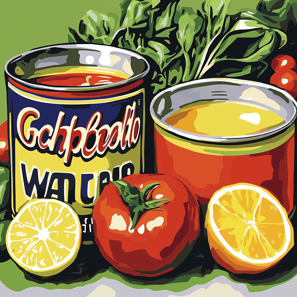 Warhol Inspired The Art Of Cooking Numbered Painting Kits