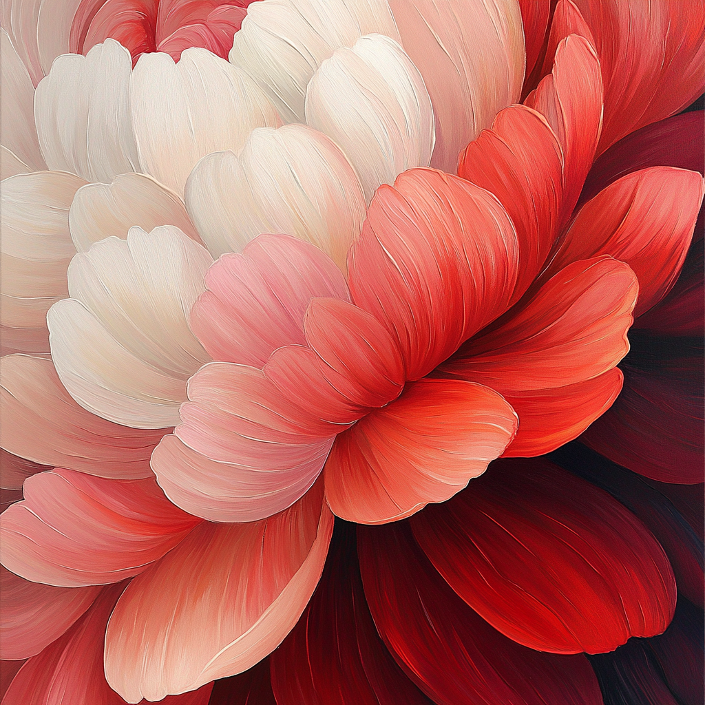 Georgia O’Keeffe Inspired Petal Close-Up With Radiant Core Painting by numbers kit