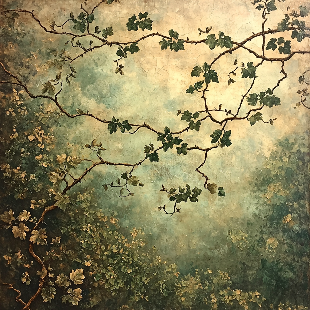 Leonardo Da Vinci Inspired Whispering Vines Painting Number Kit