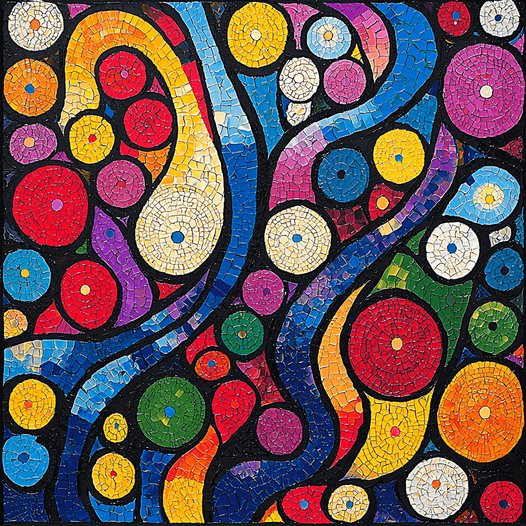 Yayoi Kusama Inspired Energetic Patterns Of Life Numbered Painting Kits