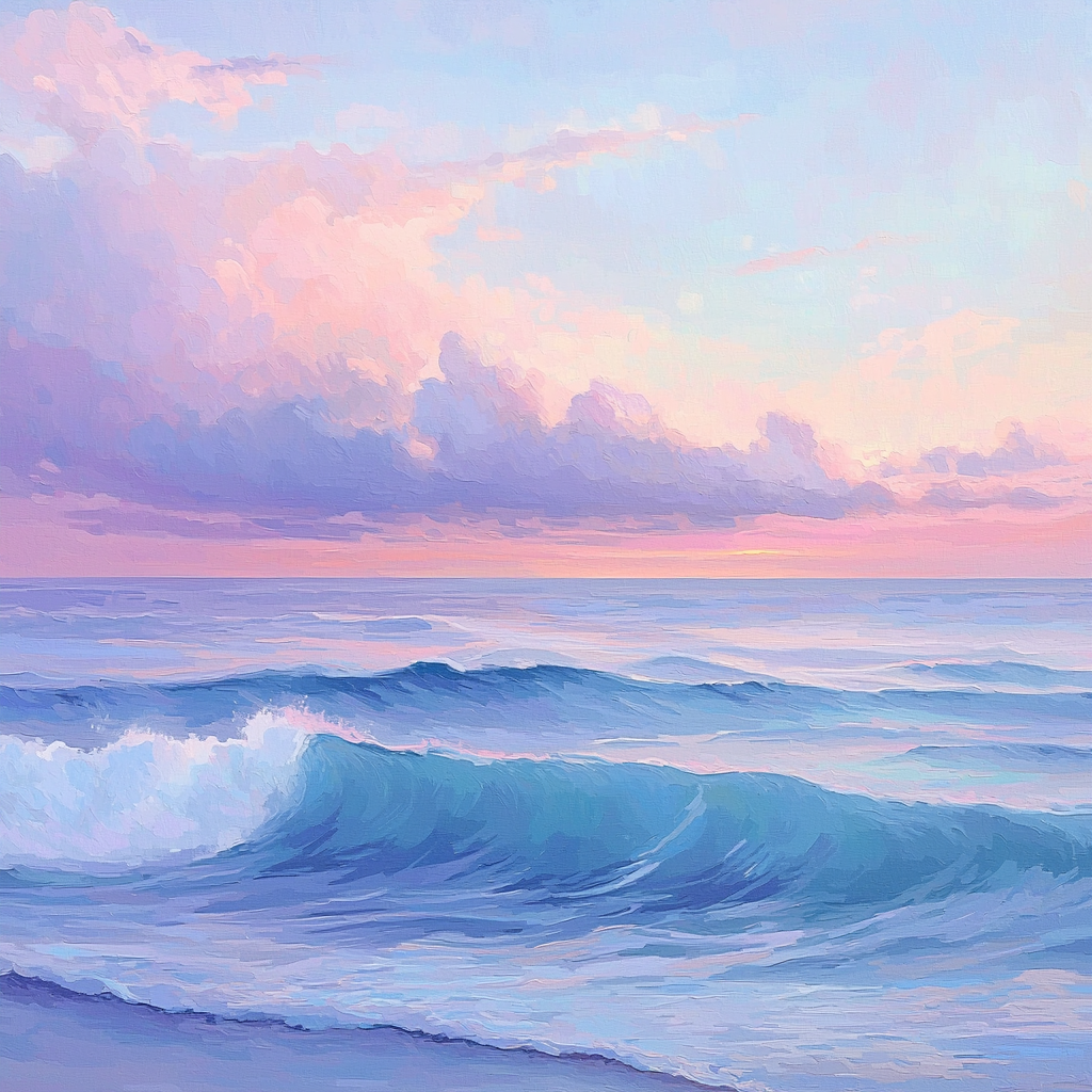 Claude Monet Inspired Twilight Over The Ocean Numbered Painting Kits