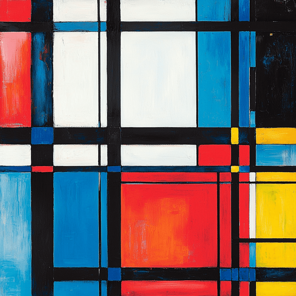 Piet Mondrian Inspired City Of Dreams Paint By Numbers Kits