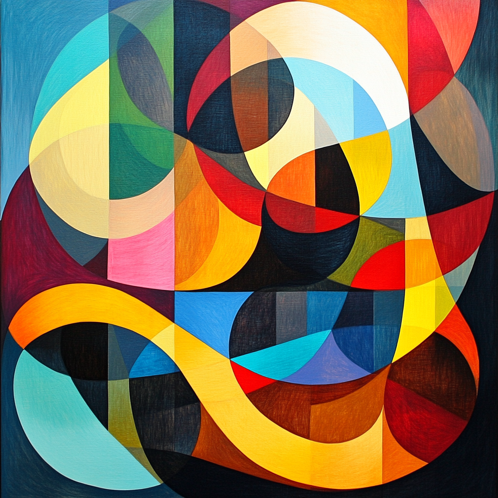 Kandinsky Inspired Concert Abstraction DIY paint by numbers