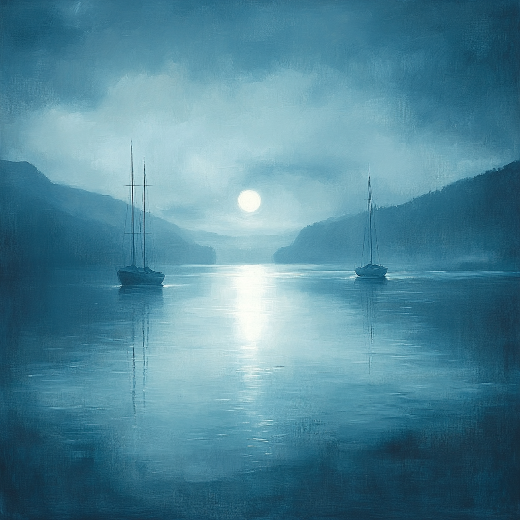 Whistler Inspired Nocturne Port paint by number