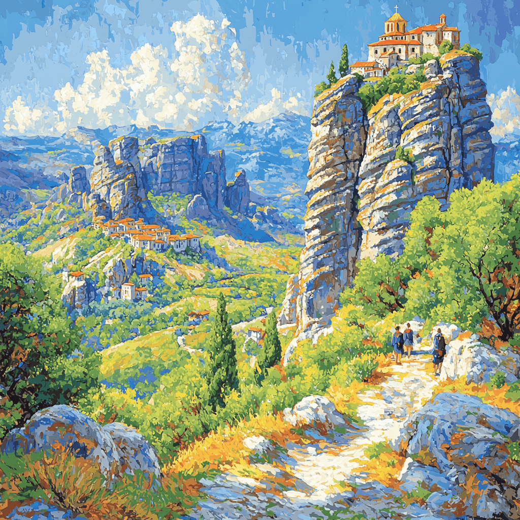 Meteora - Greece Painting Number Kit