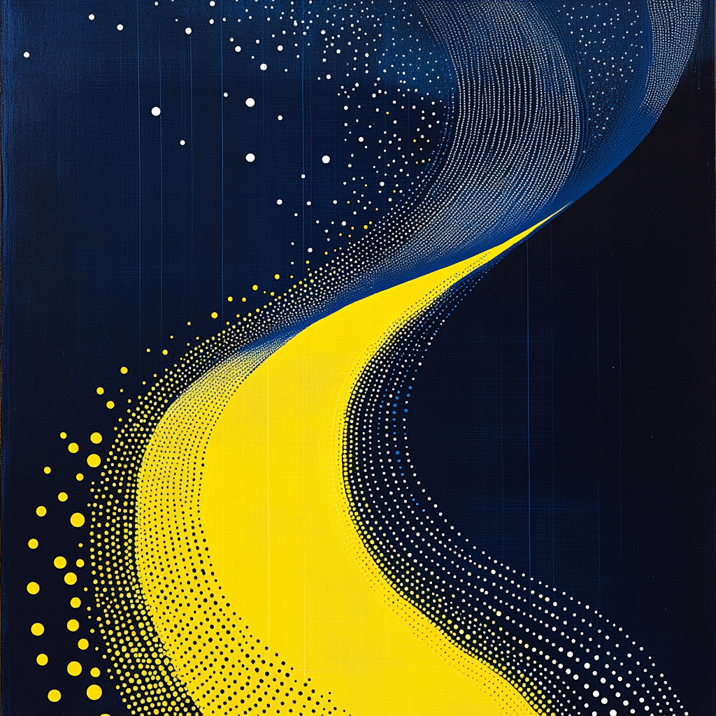 Yayoi Kusama Inspired Cosmic Pulse Numbered painting kits