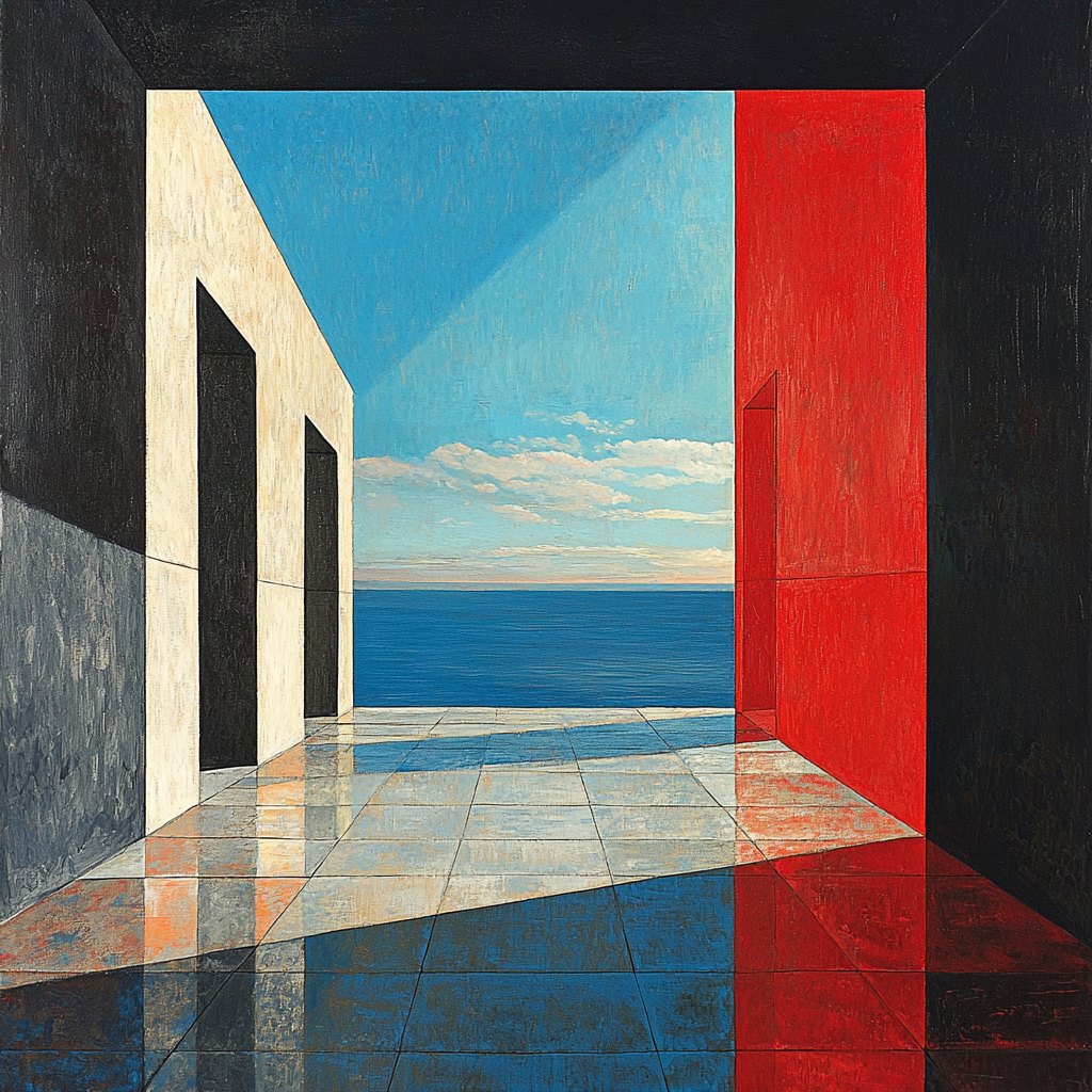 Kazimir Malevich Inspired Dynamic Void Paint By Color