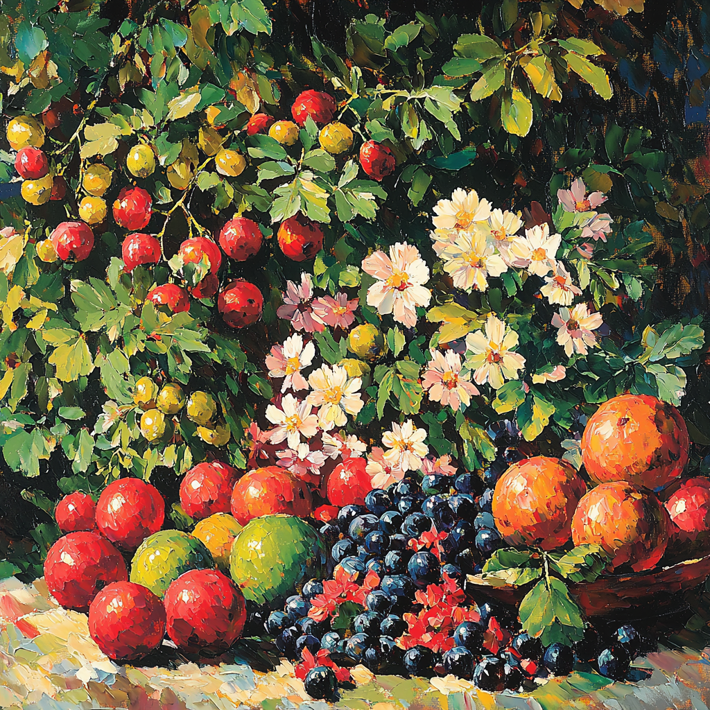 Cézanne Inspired Bountiful Spring Harvest Paint By Number