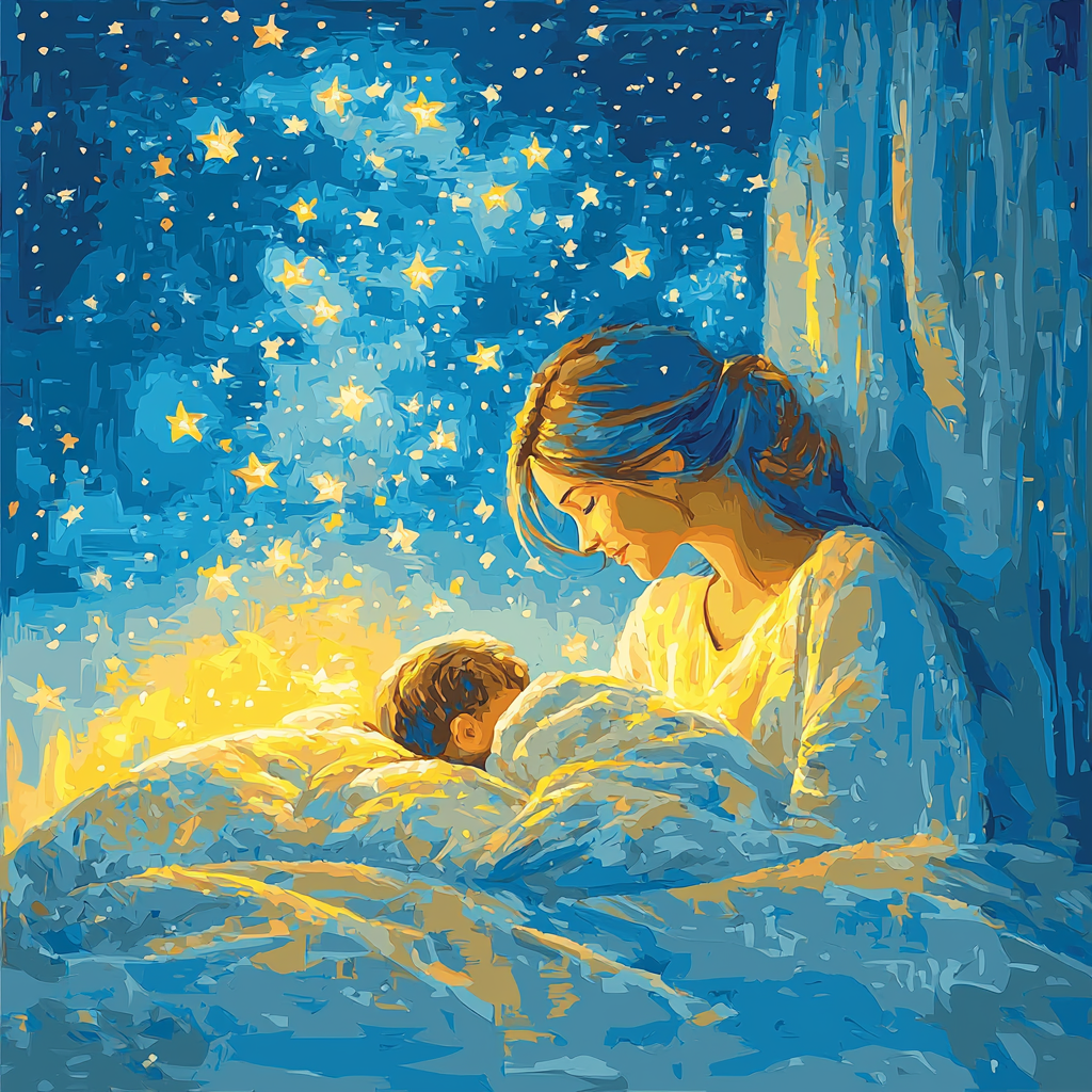 Sweet Goodnight Number Painting