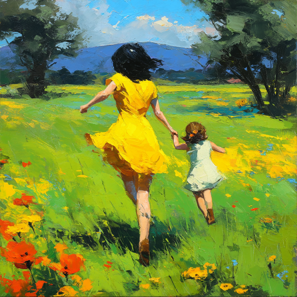 Playful Meadow Dance Paint By Color