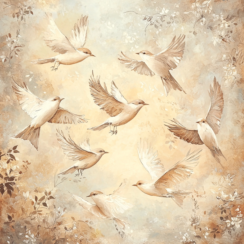Leonardo Da Vinci Inspired The Flight Of Birds Painting By Numbers Kit