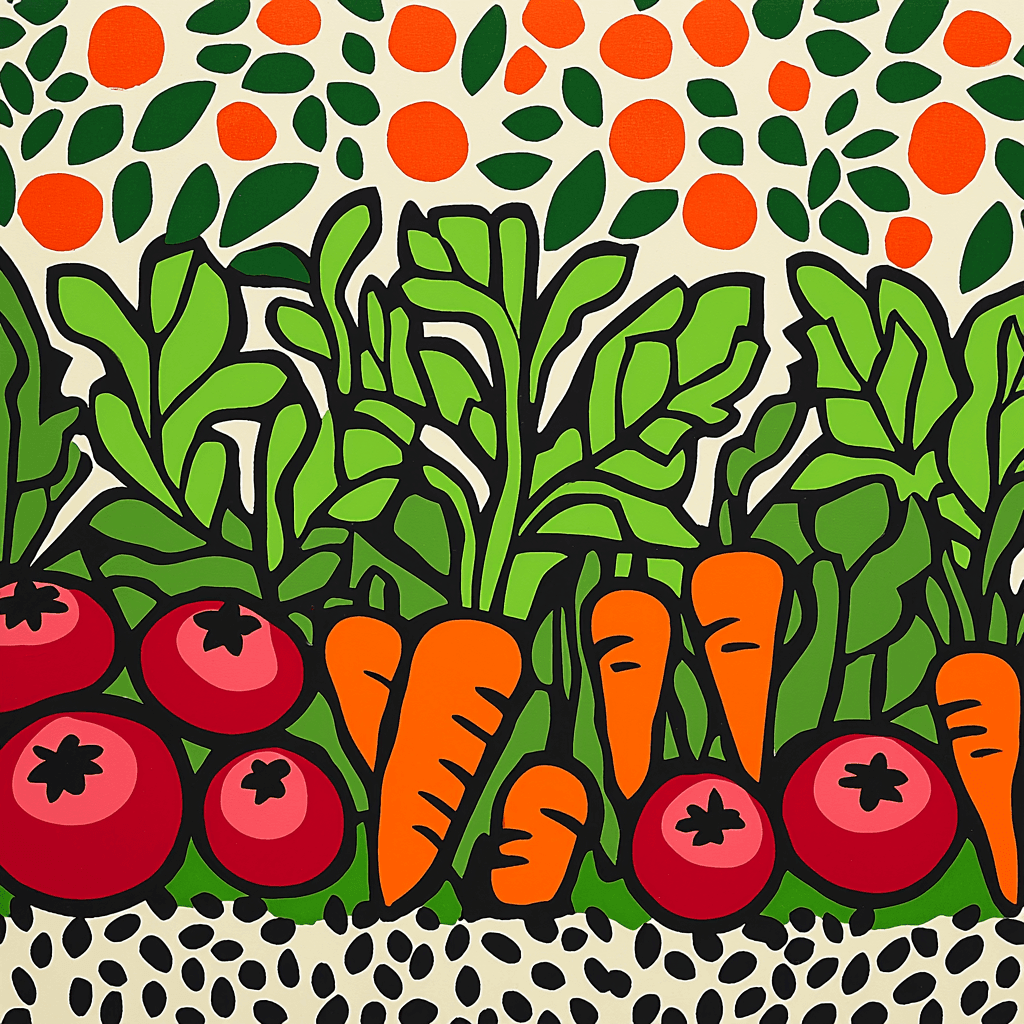Matisse Inspired Charming Vegetable Garden - DIY Painting By Numbers Kit