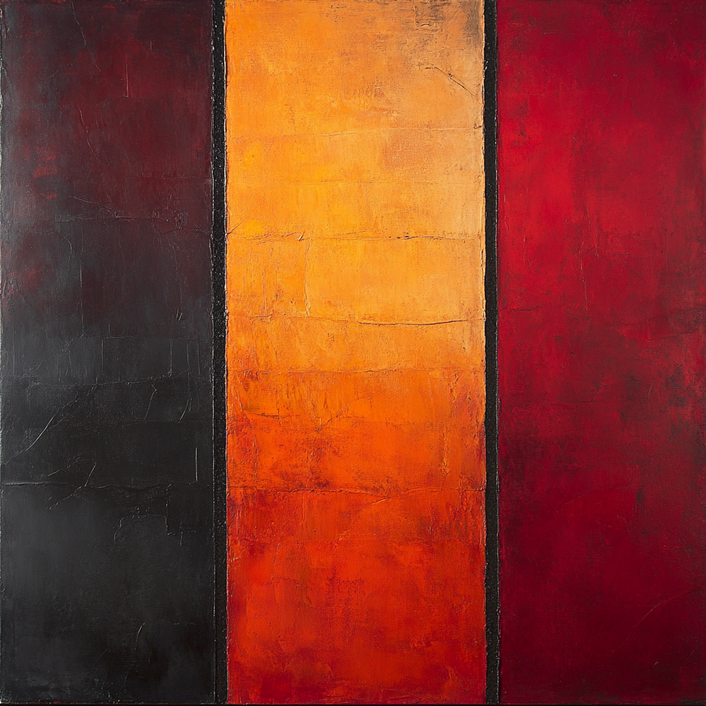 Mark Rothko Inspired Molten Silence paint by numbers