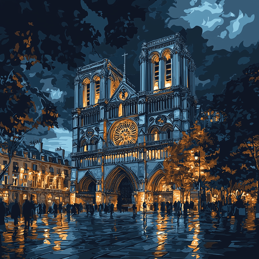 John Piper Inspired Gothic Majesty Paint By Color
